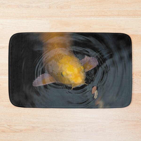 Item preview, Close Up of Single Large Yellow Koi Fish with Whiskers designed and sold by KbytesOfJax Outdoor and Nature.