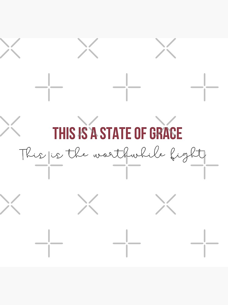 This Is a State of Grace, This is the Worthwhile Fight - Taylor Swift RED  Album lyrics Art Board Print for Sale by bombalurina