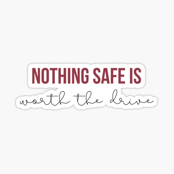Nichts Sicheres ist die Fahrt wert - Taylor Swift RED Album Lyrics Sticker