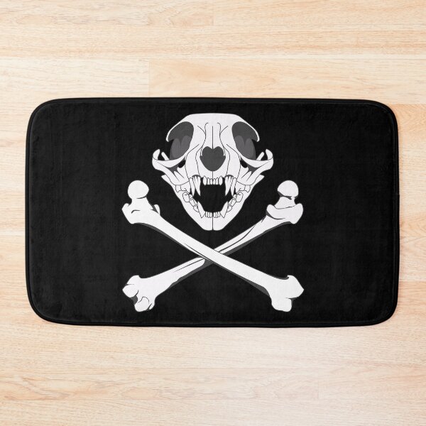 Item preview, Cat Skull and Crossbones designed and sold by RavenWake.
