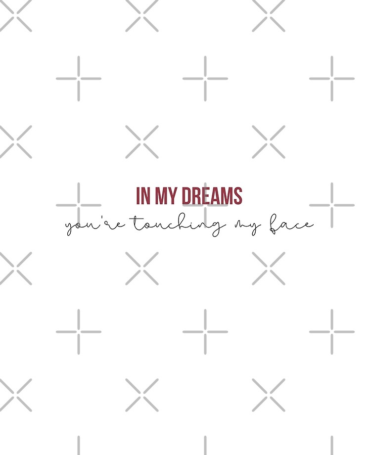 In My Dreams Youre Touching My Face Taylor Swift Red Album Lyrics Ipad Case Skin For Sale By Bombalurina Redbubble