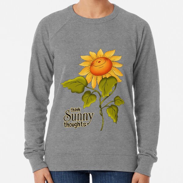 Sunflowers Make for Sunny Thoughts Lightweight Sweatshirt