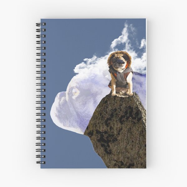 Item preview, Flat Faced Pug Loves Pointy Peaks (Without Text) designed and sold by pugventurephoto.