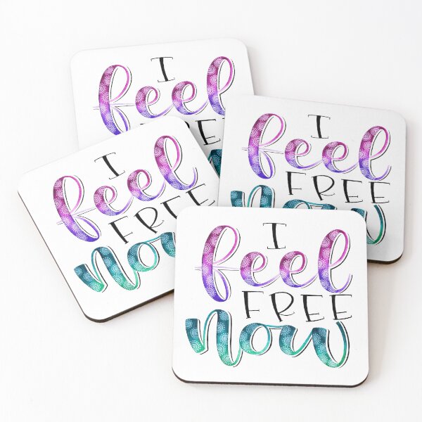 Item preview, I feel free now - Positive Quote designed and sold by Angelica Herrera.