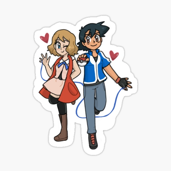 ポケモン セレナ サトシ 色紙 Pokémon XY Serena Ash st,small,507x507-pad,600x600,