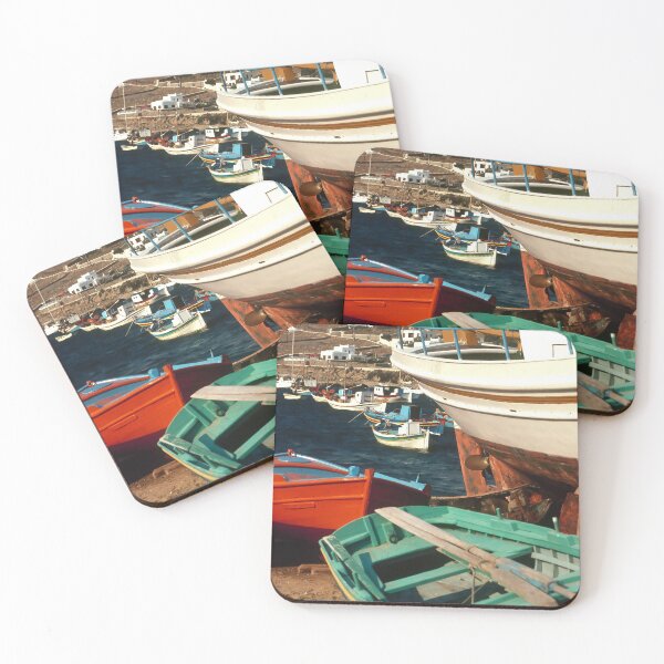 Item preview, Fishing Boats on the Beach designed and sold by Marylou Badeaux.