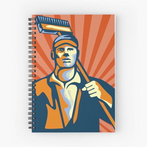 Item preview, Street Cleaner Holding Broom Front Retro designed and sold by patrimonio.