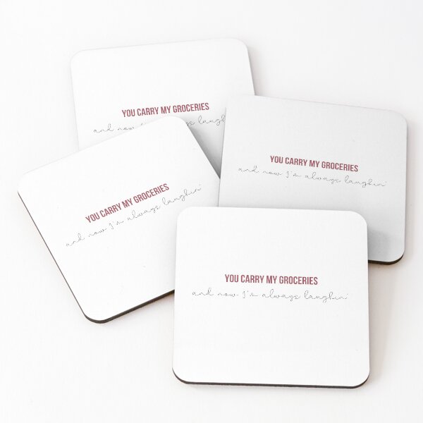 Item preview, You Carry My Groceries and Now I'm Always Laughin- Taylor Swift RED Album  lyrics designed and sold by bombalurina.