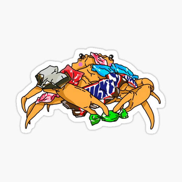 Candy Crab Sticker