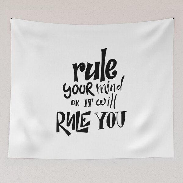Item preview, Rule Your Mind Or It Will Rule You Inspirational Quotes designed and sold by ProjectX23.