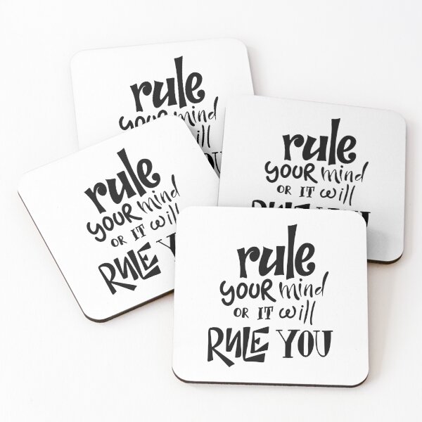 Item preview, Rule Your Mind Or It Will Rule You Inspirational Quotes designed and sold by ProjectX23.