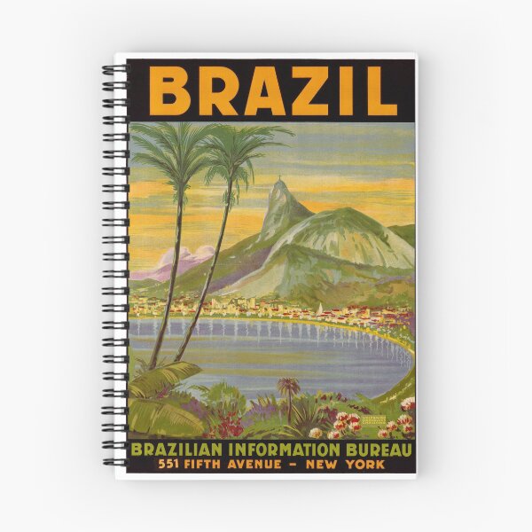 Item preview, Brazil vintage travel poster designed and sold by reapolo.