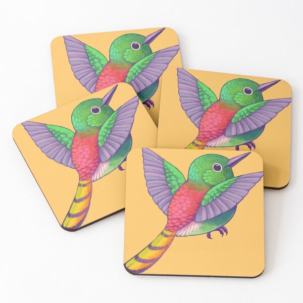 Item preview, Pride Birds: Red-Tailed Comet designed and sold by Wren Melville's Art.