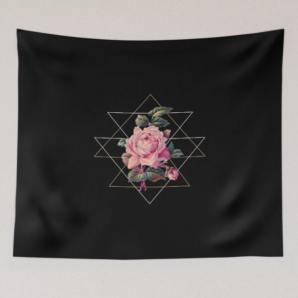 Item preview, Vintage Pink Rose Geometry designed and sold by Bluepress.
