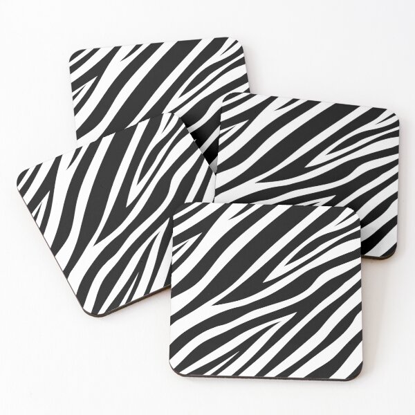 Item preview, Zebra Stripes Black & White Pattern designed and sold by RazorDezign.