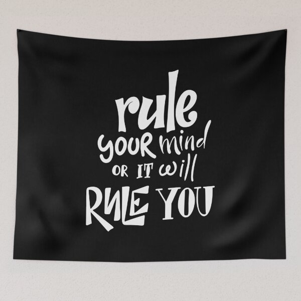 Item preview, Rule Your Mind Or It Will Rule You Inspirational Quotes designed and sold by ProjectX23.