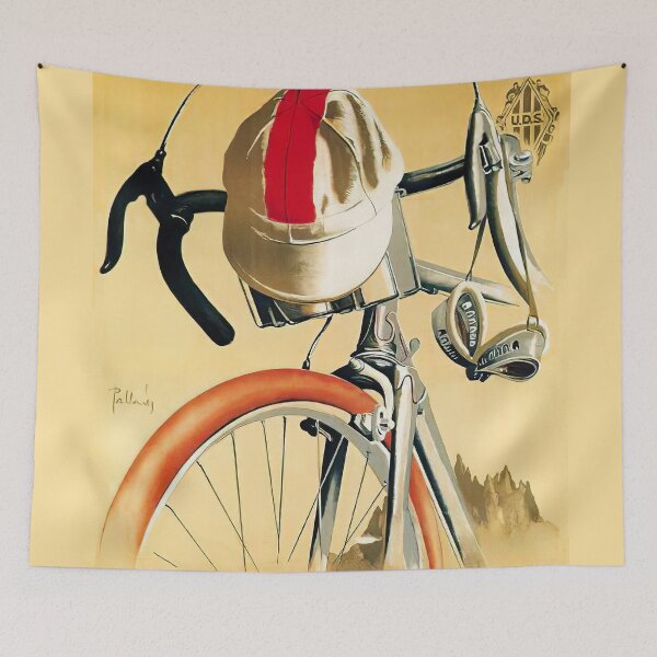 Item preview, Vintage bicycle race advert Italy designed and sold by Glimmersmith.