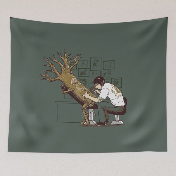 Item preview, The Wood With The Dragon Craving designed and sold by xiaobaosg.