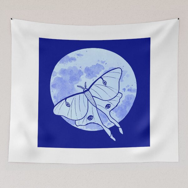 Item preview, Luna Moth and Full Moon designed and sold by HeartStoneArt.