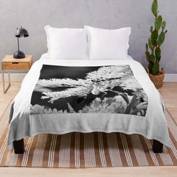 Item preview, Flying Ant on Flowers in Black and White designed and sold by Shelley Loewnau-Jones Studio.