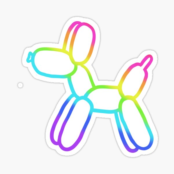 Item preview, Rainbow Balloon Dog Jewel Tones designed and sold by Whoopsidoodle.