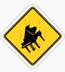 Falling Piano Sticker