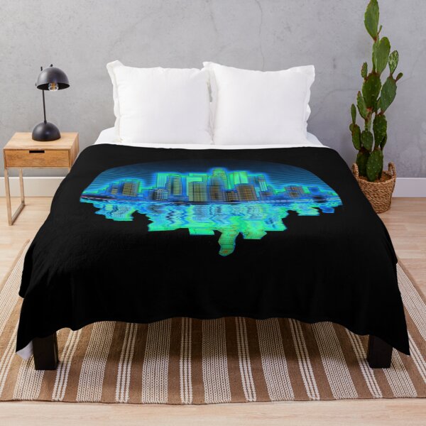 Item preview, Reflective Glowing Neon City Skyline designed and sold by EightWinds.
