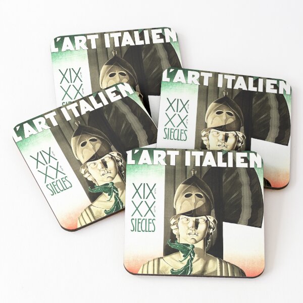 Item preview, L 'ART ITALIEN Century Celebration Italy Marble Statue Vintage Art Deco designed and sold by retroposters.