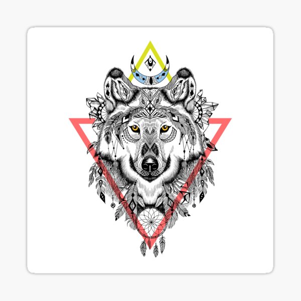"wolf stickers" Sticker for Sale by FaveStickers Redbubble