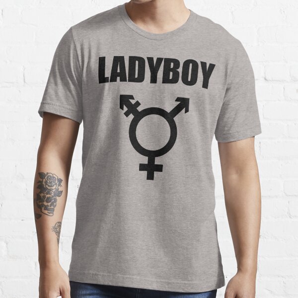 Item preview, Ladyboy with trans symbol Shirt designed and sold by Christopher Taylor.