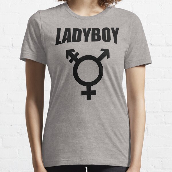 Item preview, Ladyboy with trans symbol Shirt designed and sold by Christopher Taylor.