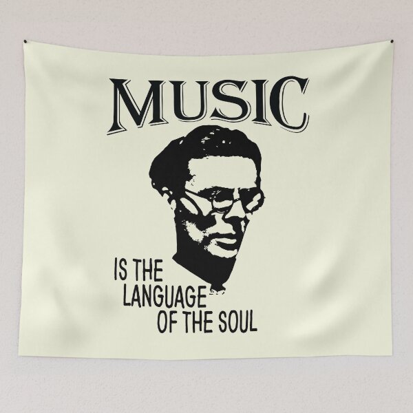 Item preview, Music Is The Language Of The Soul | Aldous Leonard Huxley designed and sold by Christopher Taylor.