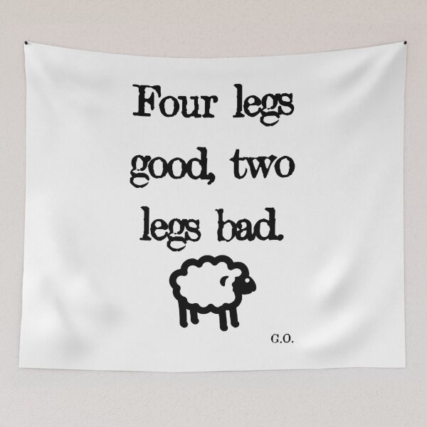 Item preview, Four legs good, two legs bad | George Orwell Shirt designed and sold by Christopher Taylor.
