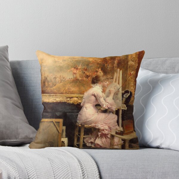 Item preview, Pascal Dagnan-Bouveret - Watercolourist in the Louvre designed and sold by ArtExpression.