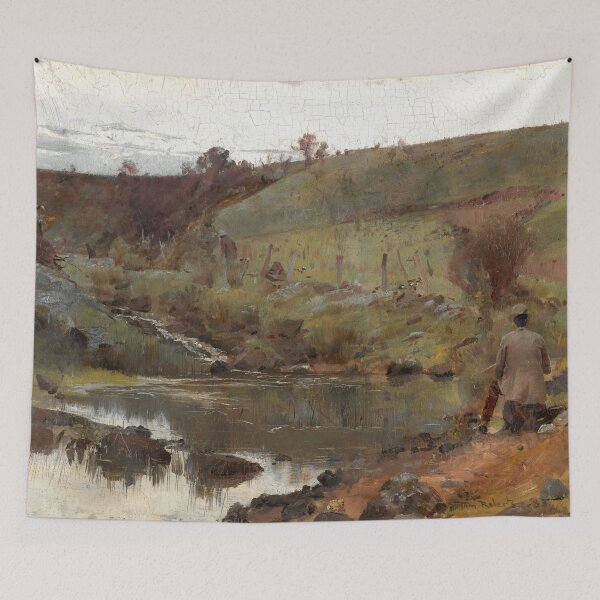 Item preview, A Quiet Day on Darebin Creek - Tom Roberts - 1885 designed and sold by ArtExpression.