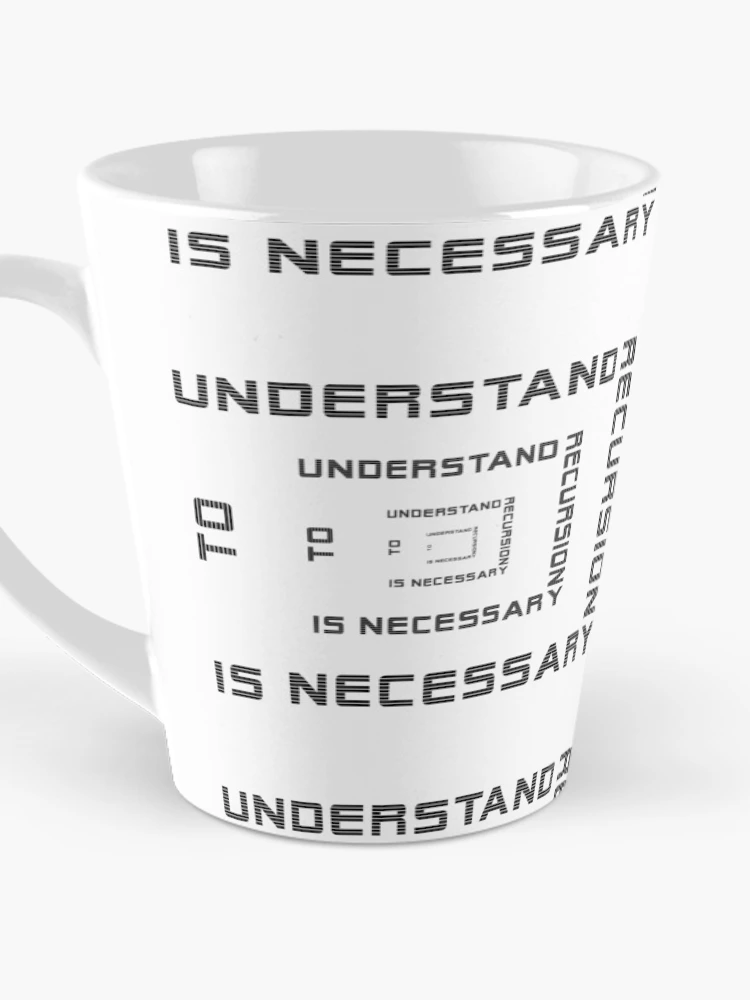 Thumbnail 3 of 4, Coffee Mug, Recursion - multiple designed and sold by wagnerps.