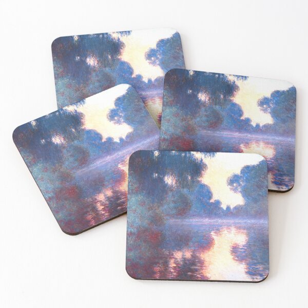 Item preview, Claude Monet - Misty Morning on the Seine in Blue designed and sold by ArtExpression.