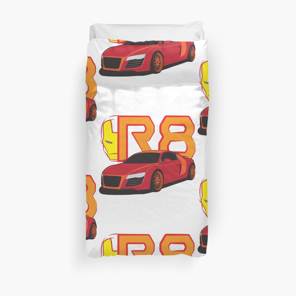Iron Audi R8 Duvet Cover