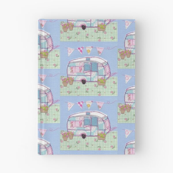 Item preview, #Cute Vintage caravan with flowers  designed and sold by Leatextileart.
