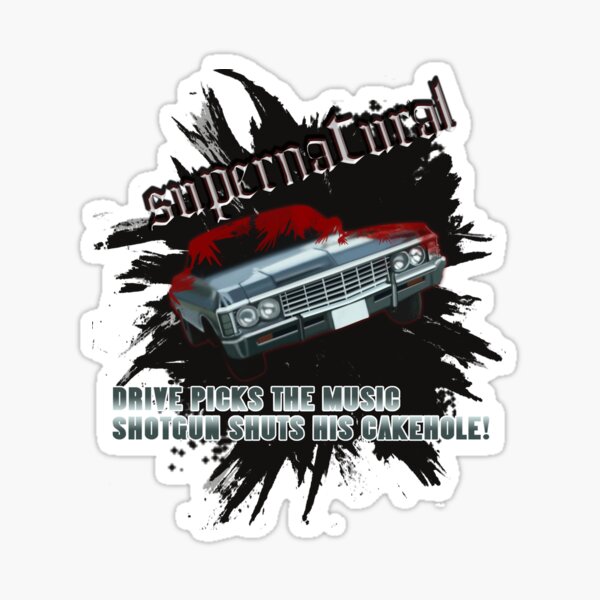 Driver Picks the Music - Supernatural - Sticker