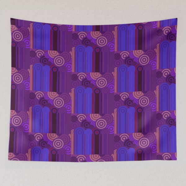 Item preview, Patterns-oddball-darker purples. designed and sold by timothybeighton.