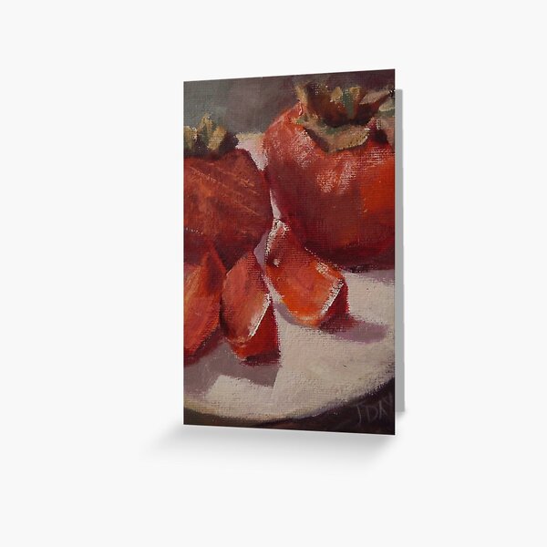 'Persimmons' Greeting Card