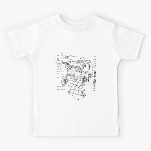 Item preview, Ford Escort Engine - Exploded drawing. designed and sold by timothybeighton.