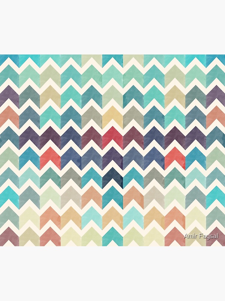 Watercolor Chevron Pattern by uniqueD