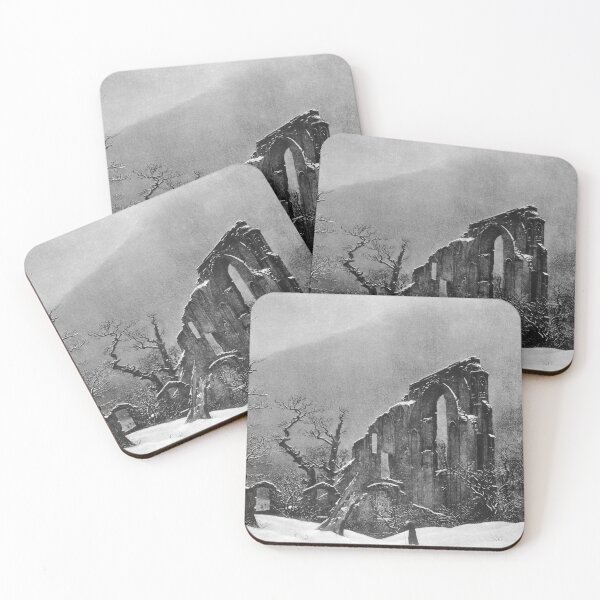 Item preview, Caspar David Friedrich - Winter - Monk in the Snow designed and sold by ArtExpression.
