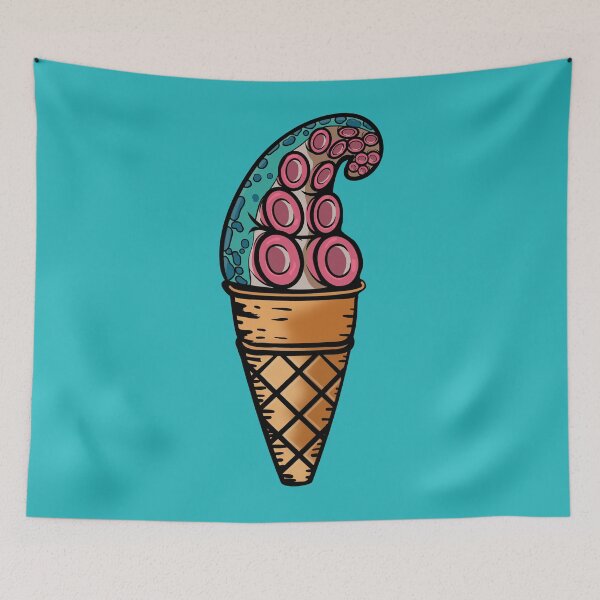 Item preview, Tentacle octopus arm in ice cream cone. designed and sold by Quentin1984.