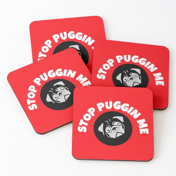 Item preview, Stop Puggin Me - Pug Dog Lover - Pug t shirt - Fun Pug T shirt - Funny Pug t-shirt - Pug Breeder - Cute Pugs designed and sold by happygiftideas.