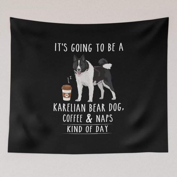 Item preview, Karelian bear dog, Coffee and Naps Funny  designed and sold by TeeDoozy.