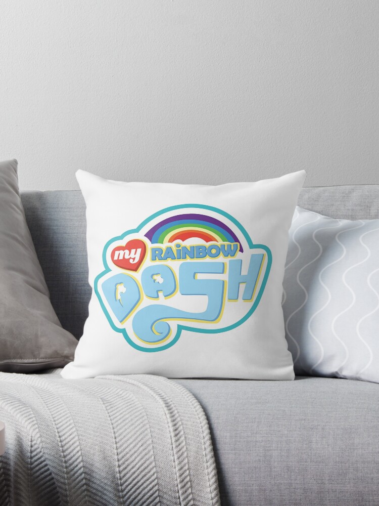 My Little Pony Rainbow Dash Throw Pillow By Schemeworks