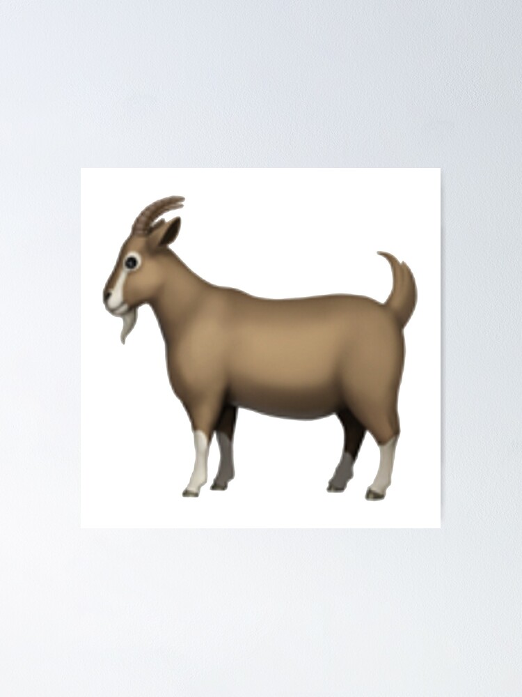 "Goat Emoji" Poster for Sale by brujo69 Redbubble